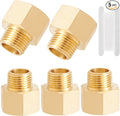 Brass Pipe Fitting, 1/2 Inch NPT Male to 3/4 Inch NPT Female Brass Pipe Hose by RouLiPouLi
