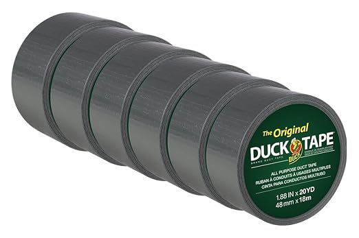 Duck The Original Duck Tape Brand 242716 Duct Tape, 1.88 in. x 20 yd., 6 Rolls by DuckBrand