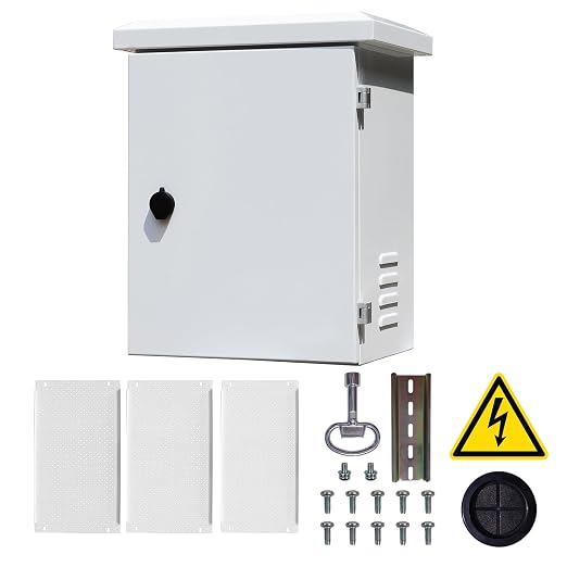 Metal Nema Enclosure with Fan Vented, Mount Track Electrical Box 16X20X12 | by SWPEC