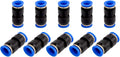 SNS 1/2" Tube OD Plastic Straight Union Pipe Tube Fitting Straight Pneumatic by SNS