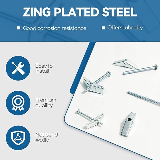 3/16X3-Inch Toggle Bolt and Wing Nut - Image 5