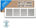 Fits 24x6 Duct Opening | Steel Return Air Grille by Handua | Vent Cover Grill by Handua