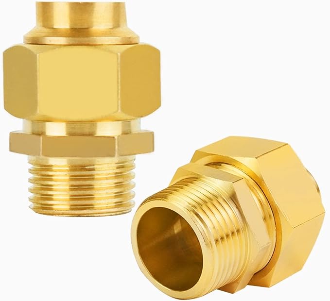 CSST Male NPT Fitting Kit 2 Pack Grill Propane Conversion Connector 1/2" NPT by DOGETGD