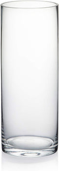 WGVI Quality Thick Weighted Clear Cylinder Glass Vases, Flower Arrangement by WGVInternational-OpusGlassware