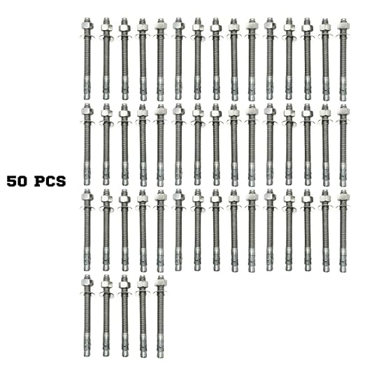 Mighty Fasteners Wedge Anchors – Heavy-Duty 304 Stainless Steel Expansion Bolts - Image 2