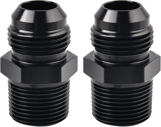 EVIL ENERGY 12AN Male Flare to 1/2" NPT Pipe Fitting Adapter Aluminum Straight by EVILENERGY