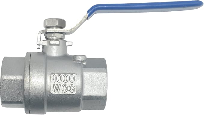 DAN SPEED 3/4" NPT Female 316 Stainless Steel Full Port Ball Valve Vinyl Handle - Image 3