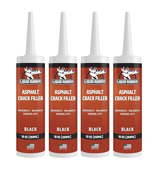 Liquid Rubber Self-Leveling Asphalt Driveway Crack Filler, Parking Lot & by LiquidRubber