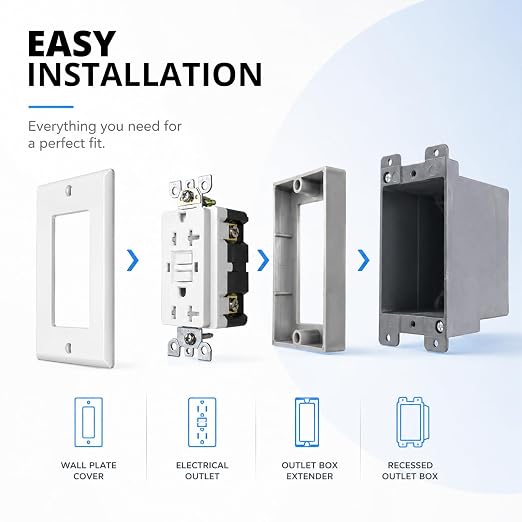 Outlet Box Extender 1 Gang, 4 Pack - Image 6