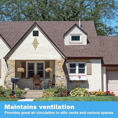 PATIKIL 10 x 10 Inch Gable Vent, 8 x 8 Inch Duct Opening Size - Image 6