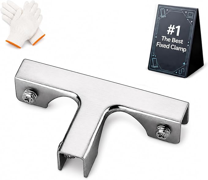 Glass and Tile Corner Clip, Clamp Bracket，T-Shape | Outdoor Furniture Connector by Unknown