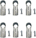 6 Pcs T Clamps Pipe Connector, End Rail T Clamp, Metal Clamp Fittings, by FLEXKEA