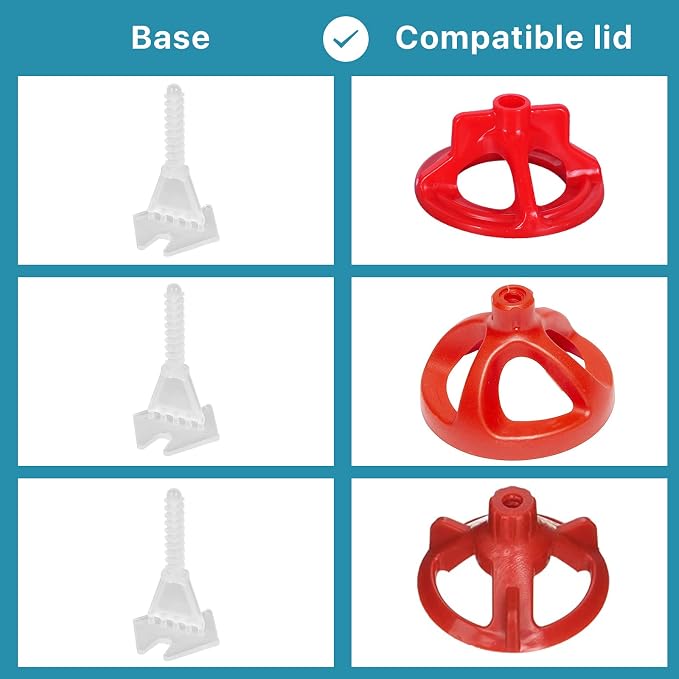 Professional Tile Leveling System Kit，Anti-Loosening Spacers/Wall, Bathroom - Image 4