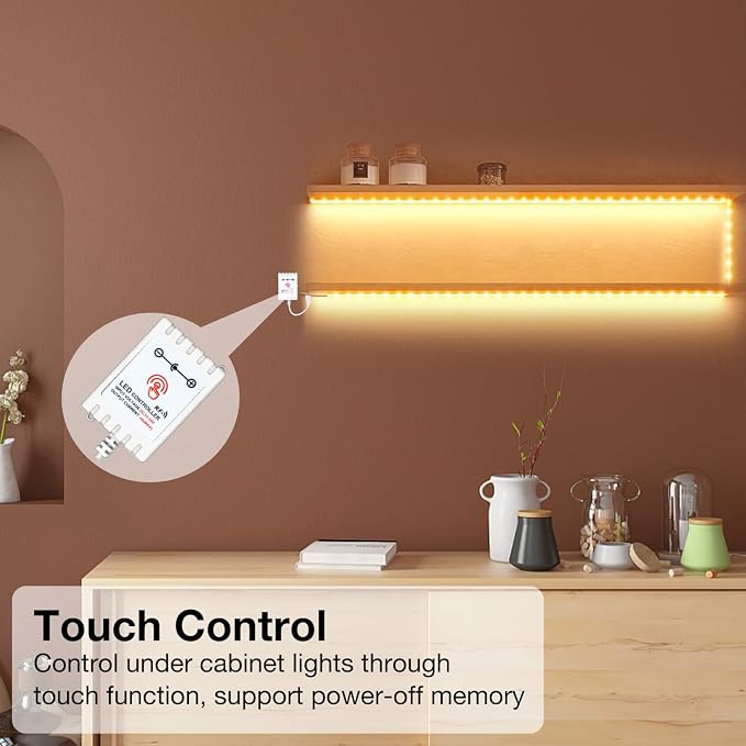 DAYBETTER Under Cabinet Lighting kit, Dimmable Under Cabinet Lights - Image 4