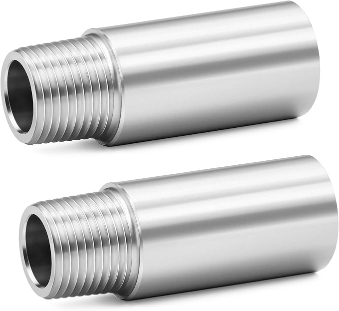 ChillWaves 304 Stainless Steel Pipe Fitting, Nipple Cast Pipe 1-1/4" NPT Male x by VisittheCHILLWAVES