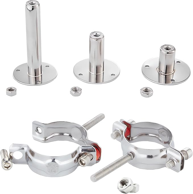 2PCS wall Mount Ceiling Mount Pipe 304 Stainless Steel Pipe Supports Pipe - Image 9