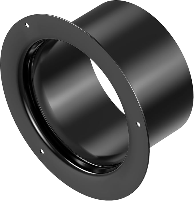 3 Inch Duct Connector, HG Power 75mm Plastic Straight Pipe Flange by HGPOWER
