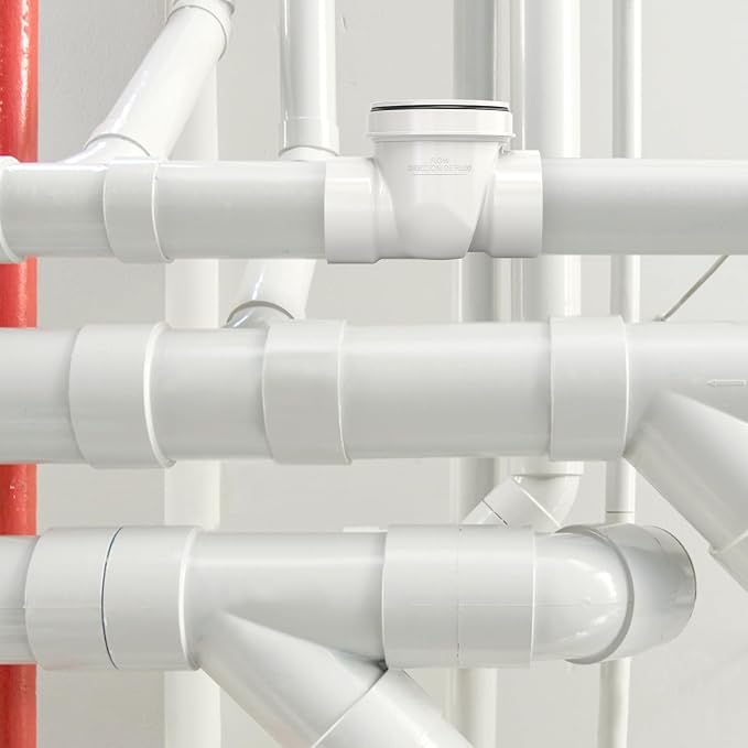 GASHER 4" PVC Backflow Preventer Valve, Sewer Check Back Flow Preventer Drain - Image 6