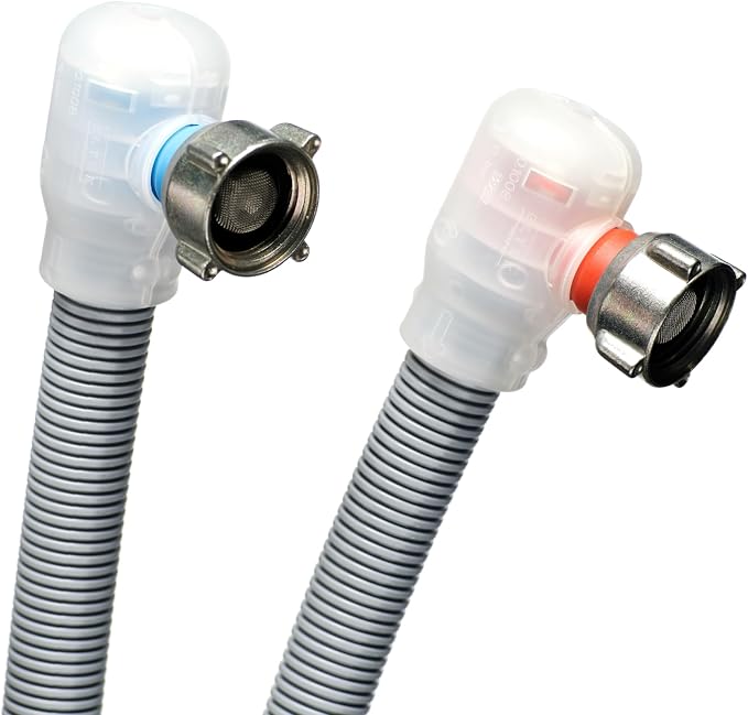 Premium Flood Prevention Washing Machine Hose Set w/Integrated Automatic Water - Image 5