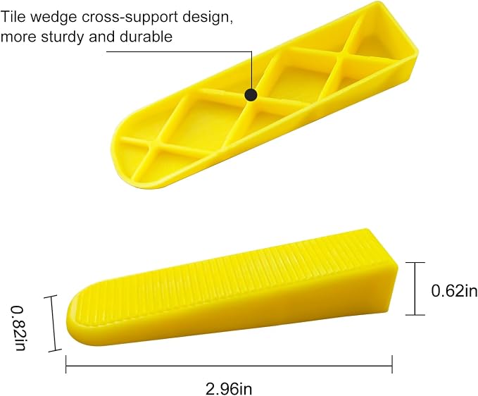 Tile Leveling System Wedges 210 pcs Reusable Tile Leveler Wedges - Image 2