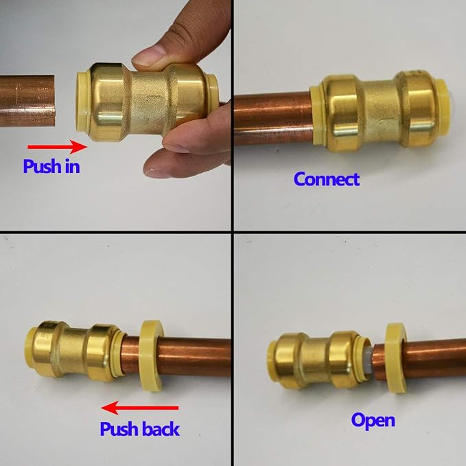 1" Pex Fitting Pex tee 6 Pcs Push Fit Plumbing Tee, Push-to-Connect Plumbing - Image 7