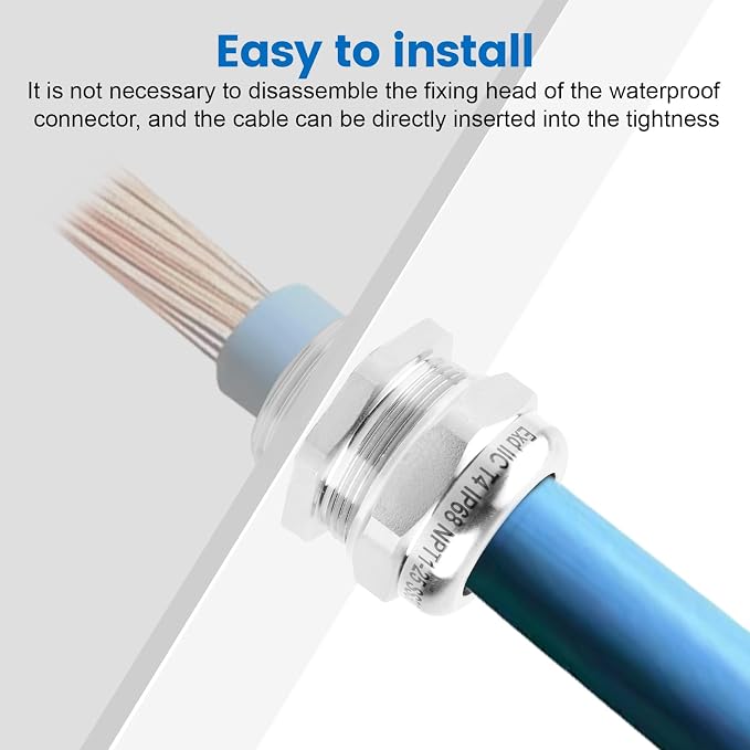 QCG 1" NPT Stainless Steel Cable Gland Waterproof IP68 | Heavy-Duty Strain - Image 7