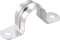 SDY 50 Pcs 1/4" Stainless Steel Pipe Strap, Two Hole, U Bracket, Heavy Duty by Unknown