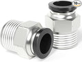 TAILONZ PNEUMATIC Male Straight 1/2 Inch Tube OD x 1/2 Inch NPT Thread Push to by TAILONZPNEUMATIC