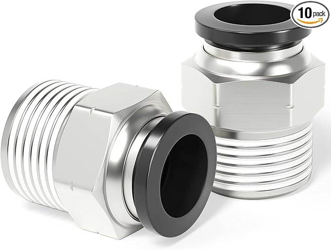TAILONZ PNEUMATIC Male Straight 1/2 Inch Tube OD x 1/2 Inch NPT Thread Push to by TAILONZPNEUMATIC