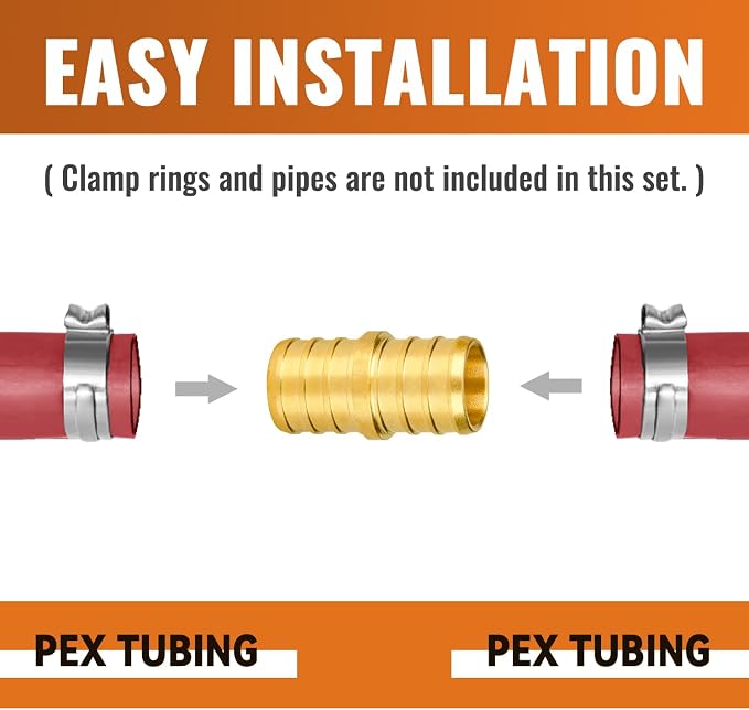 6-Pack 3/4 Inch PEX Coupling | Brass - Image 4