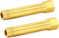 ChillWaves Brass Pipe Fitting, Long Nipple Pipe 1/8" NPT Male x 1/8" NPT Female by VisittheCHILLWAVES