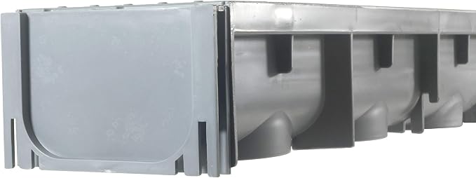 URA WATER - Model UA-100 - Drainage Trench Set - Channel Drain - Gray Plastic - - Image 8
