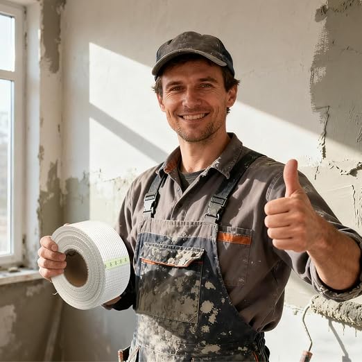 Drywall Joint Tape 1.97IN x 180 FT, Heavy-Duty Self-Adhesive Fiberglass Mesh - Image 7