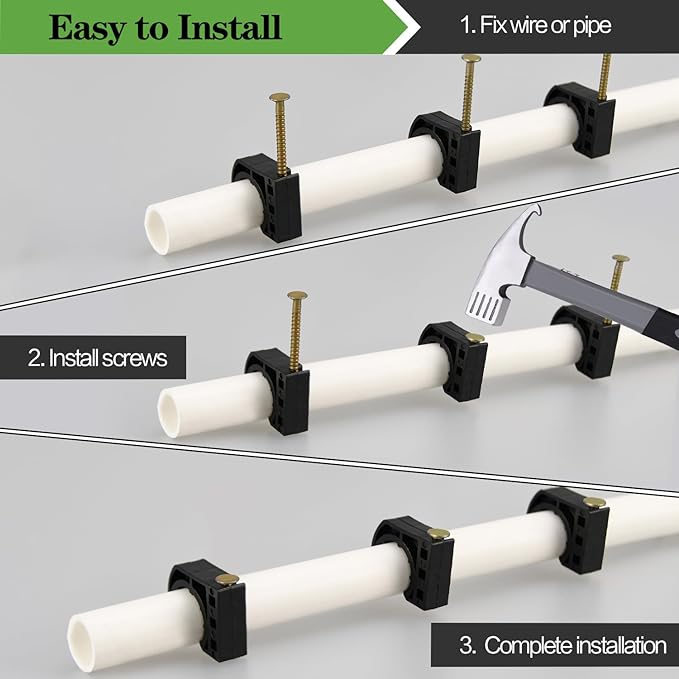 200 Pack 1/2" Half Clamps J-Hook - Image 5