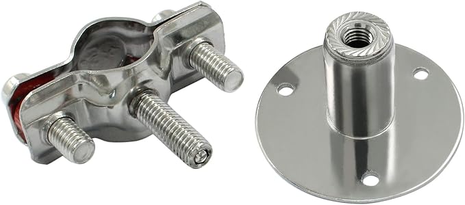 2PCS Wall Mount Ceiling Mount Pipe, - Image 4