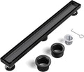 EXF Linear Shower Drain 18 Inch Matte Black by EXF