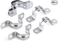 100 PCS 13/16 Inch, 304 Stainless Steel Extra Wide Pipe Clamps, Heavy-Duty Two by hirtuotter