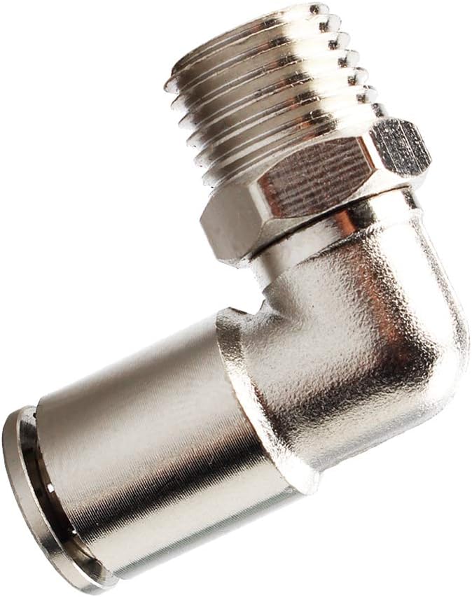 Beduan Brass BPL Push to Connect Air Fittings Elbow 1/2" Tube OD x 1/8" NPT - Image 3