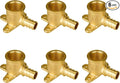 6-Pack 1/2 Inch PEX Drop Ear Elbow | Brass by SUNGATOR