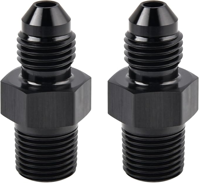EVIL ENERGY 4AN Male Flare to 1/8" NPT Pipe Fitting Adapter Aluminum Straight by EVILENERGY