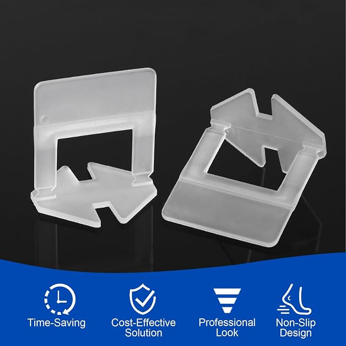 DGSL Tile Spacers 4650 Pcs Tile Clips, Tile Leveling System Clips 1/8 Inch | - Image 4