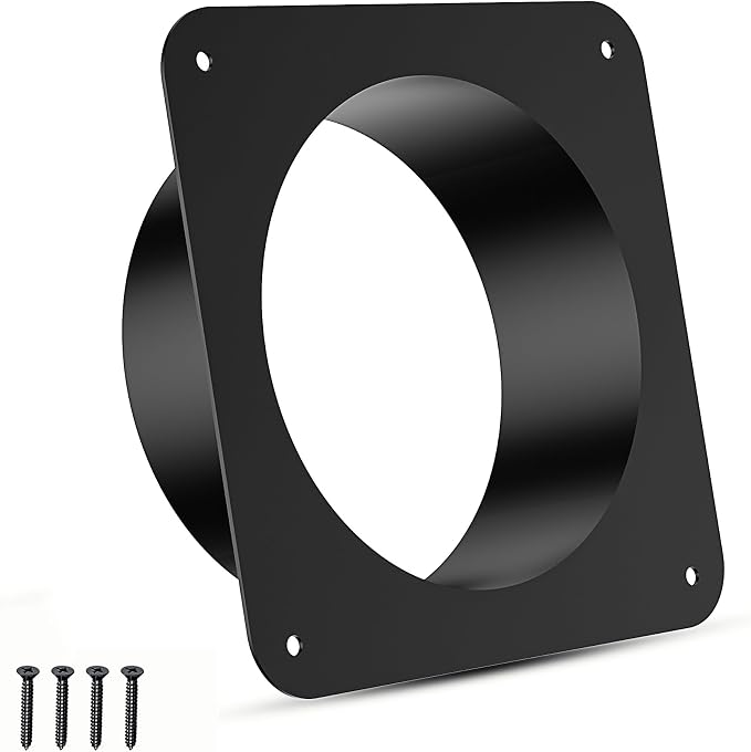 6 Inch Duct Connector Flange, Metal Dust Collection Flange | Square to Round by Ehiair