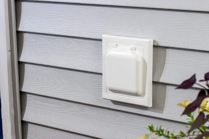 NO-PEST VENT Dual Door Dryer Vent Cover 4 Inch Outdoor, Made in USA, Highest - Image 2