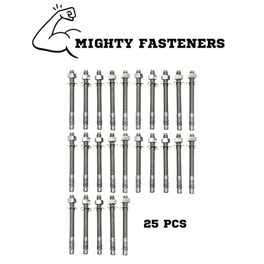 Mighty Fasteners Wedge Anchors – Heavy-Duty 304 Stainless Steel Expansion Bolts - Image 2