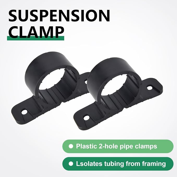 50 PCS 1 Inch Pipe Support Clamps – Heavy Duty PEX, Copper & CPVC Pipe Supports - Image 2