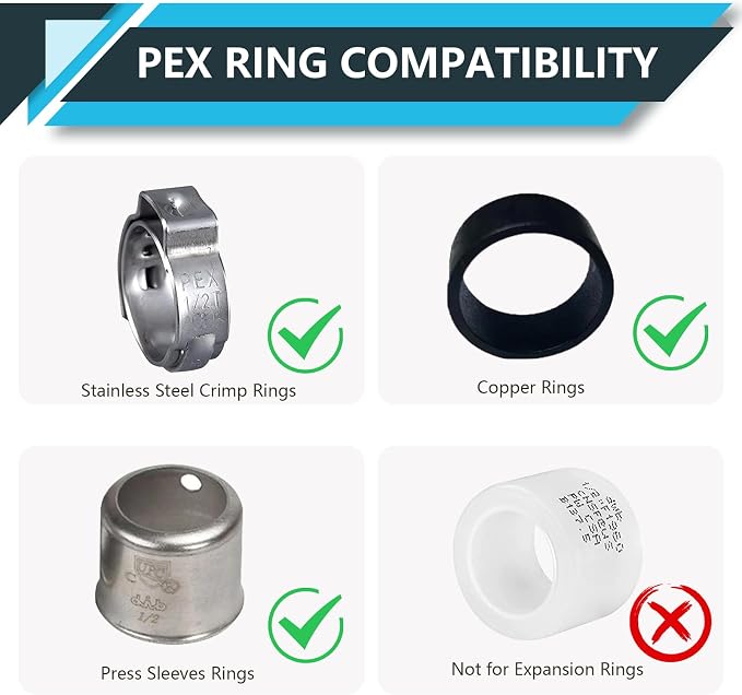 50Pack Seelink PEX Fittings, 3/4" PEX x 3/4" Female NPT Drop Ear Elbow | PEX - Image 5