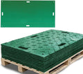 10 Pk 3' x 8' - 1/2" Thick Heavy Duty Green Ground Protection Mats - Easily by MyteeProducts