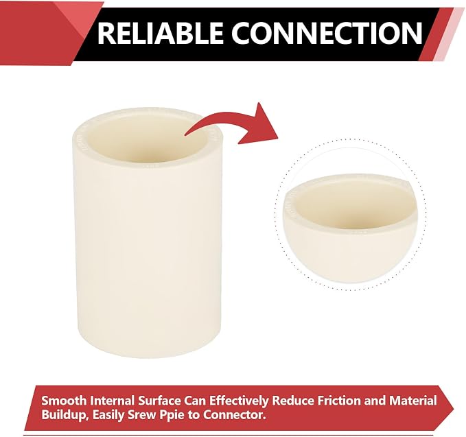 50 Pack EFIELD CPVC Coupling Adapter Fittings, 3/4" Slip x 3/4" Slip | Socket - Image 4
