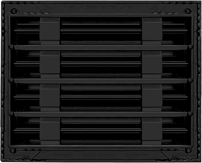BUILDMART - 10x8 Modern AC Vent Cover - Decorative Black Aluminum Air Vent - - Image 2