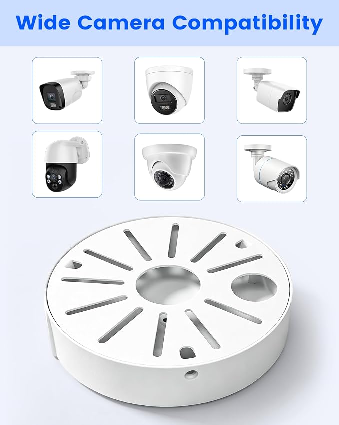 Metal Security Camera Junction Box Wall Mount Base Boxes | Durable Build - Image 3